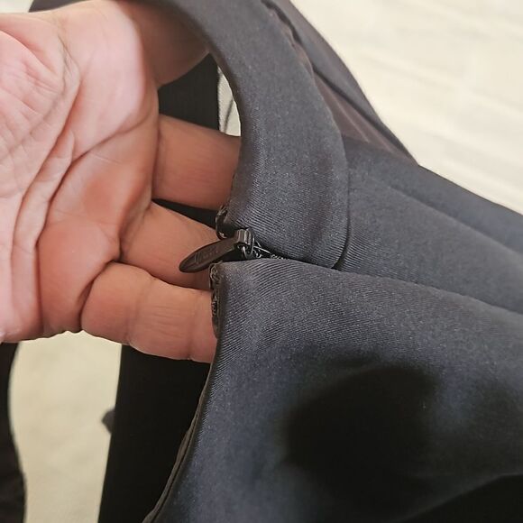 HP Marciano Cocktail Bodycon Midi Dress With Sheer Back Small Black - Picture 8 of 16